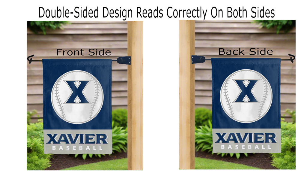 Xavier Baseball Garden Flag